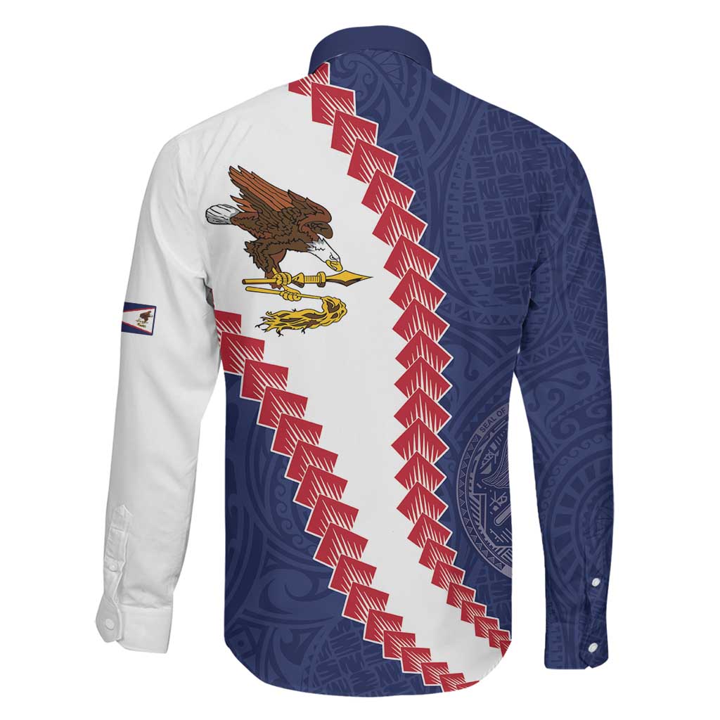 American Samoa Eagle Family Matching Puletasi and Hawaiian Shirt Polynesian Tribal Pattern Curve Style