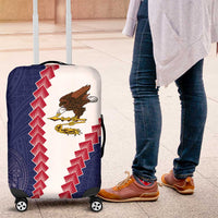 American Samoa Eagle Luggage Cover Polynesian Tribal Pattern Curve Style