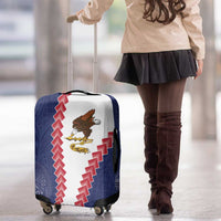 American Samoa Eagle Luggage Cover Polynesian Tribal Pattern Curve Style
