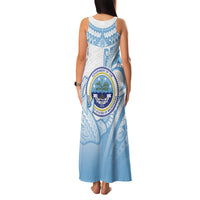 Micronesia Constitution Day Family Matching Tank Maxi Dress and Hawaiian Shirt Polynesian Tribal Tattoo Simple Style LT05 - Polynesian Pride