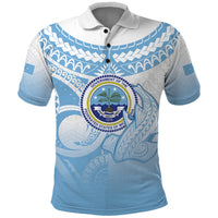 Micronesia Constitution Day Polo Shirt Polynesian Tribal Tattoo Simple Style