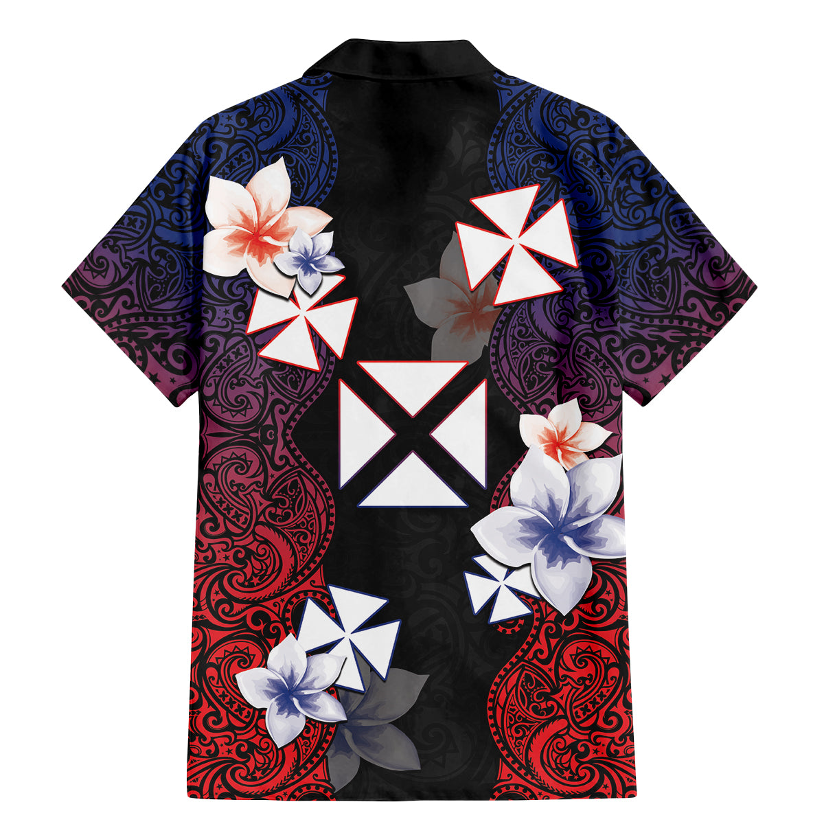 Wallis and Futuna Uvea Family Matching Mermaid Dress and Hawaiian Shirt Victory Day With Frangipani LT05 - Polynesian Pride