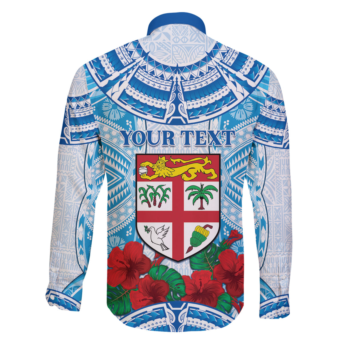 Personalised Fiji Ratu Sir Lala Sukuna Day Family Matching Puletasi and Hawaiian Shirt Hibiscus Tapa Pattern LT05 - Polynesian Pride