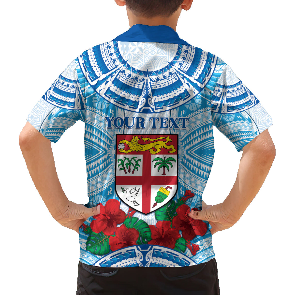 Personalised Fiji Ratu Sir Lala Sukuna Day Family Matching Tank Maxi Dress and Hawaiian Shirt Hibiscus Tapa Pattern LT05 - Polynesian Pride