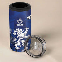 New Zealand And Scotland Rugby Custom 4 in 1 Can Cooler Tumbler Maori Tiki With Thistle Together LT05 - Polynesian Pride