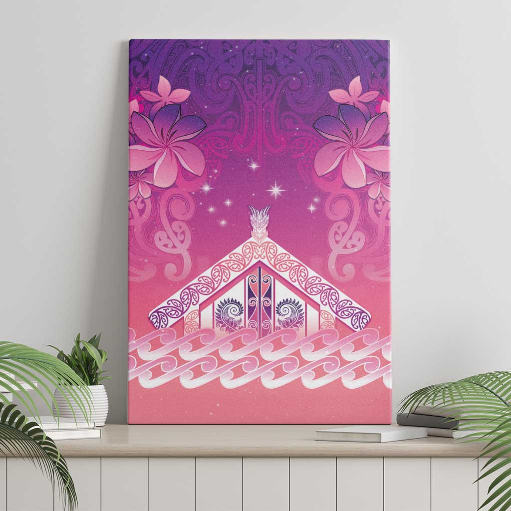 New Zealand Matariki Canvas Wall Art Maori Marae Purple Galaxy LT05 - Polynesian Pride
