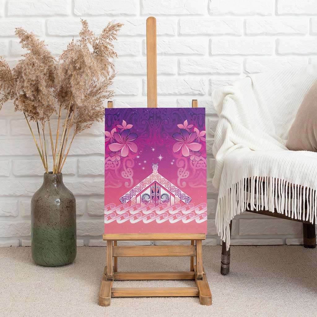 New Zealand Matariki Canvas Wall Art Maori Marae Purple Galaxy LT05 - Polynesian Pride