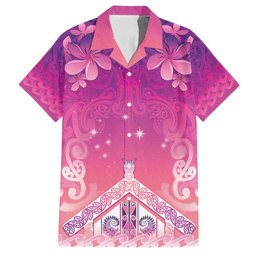 New Zealand Matariki Family Matching Long Sleeve Bodycon Dress and Hawaiian Shirt Maori Marae Purple Galaxy LT05 Dad's Shirt - Short Sleeve Purple - Polynesian Pride