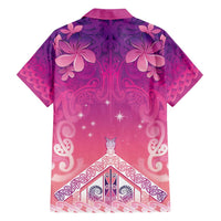 New Zealand Matariki Family Matching Puletasi and Hawaiian Shirt Maori Marae Purple Galaxy LT05 - Polynesian Pride
