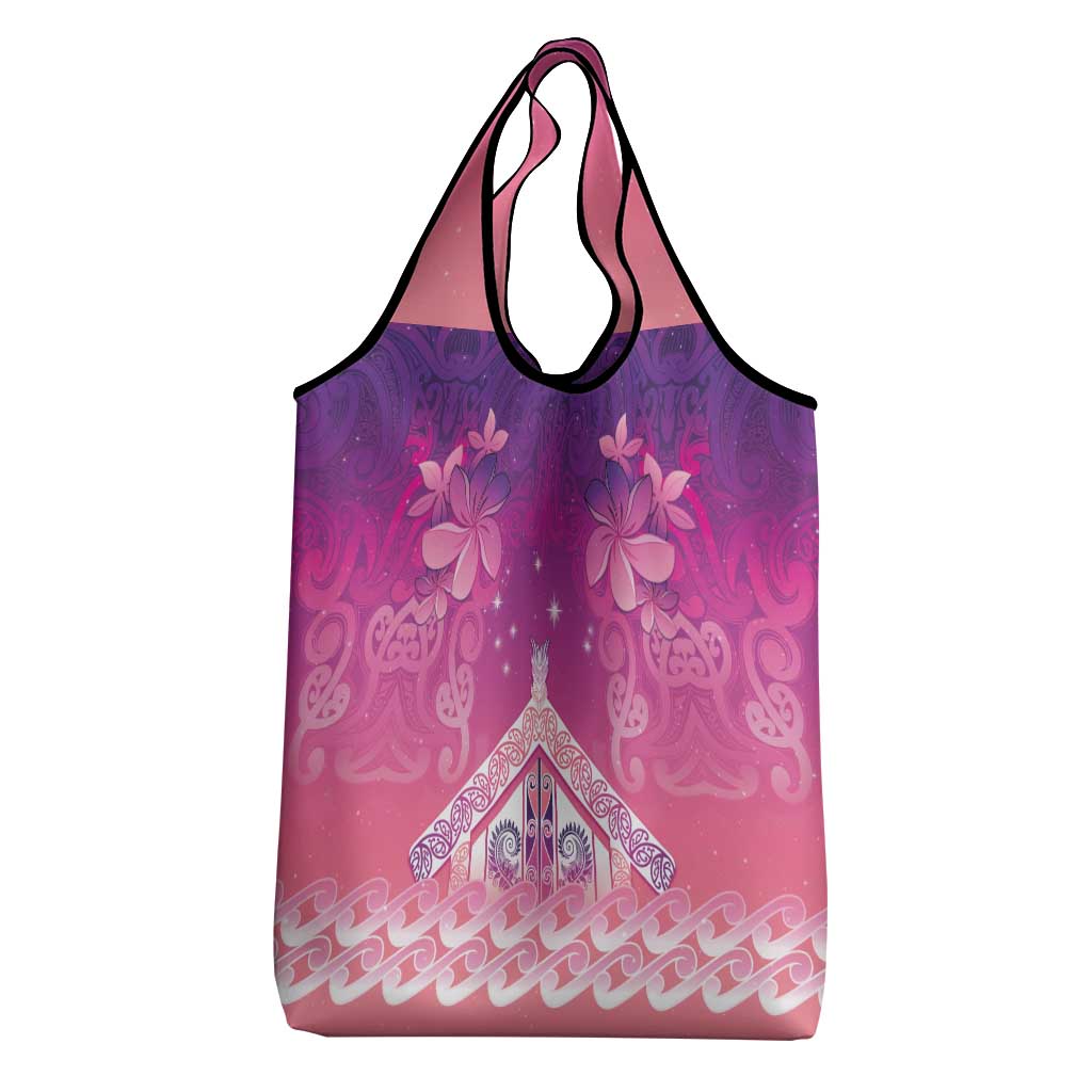 New Zealand Matariki Grocery Bag Maori Marae Purple Galaxy