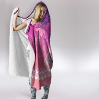New Zealand Matariki Hooded Blanket Maori Marae Purple Galaxy