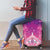 New Zealand Matariki Luggage Cover Maori Marae Purple Galaxy