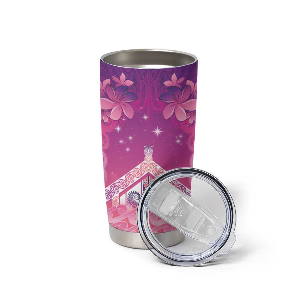 New Zealand Matariki Tumbler Cup Maori Marae Purple Galaxy