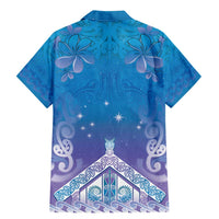 New Zealand Matariki Family Matching Mermaid Dress and Hawaiian Shirt Maori Marae Cyan Galaxy LT05 - Polynesian Pride