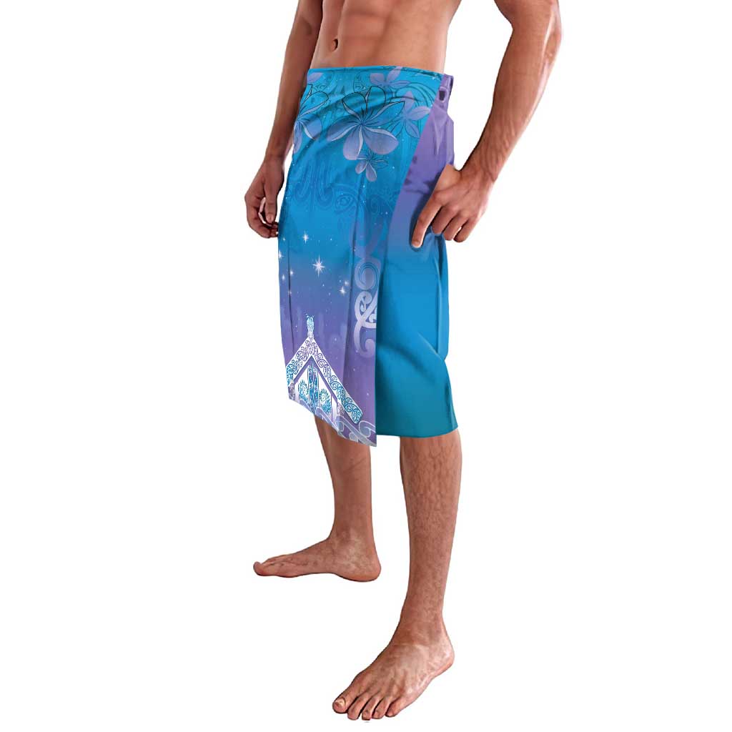 New Zealand Matariki Lavalava Maori Marae Cyan Galaxy