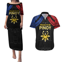 Philippines Independence Day Couples Matching Puletasi and Hawaiian Shirt Proud To Be Pinoy