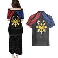 Philippines Independence Day Couples Matching Puletasi and Hawaiian Shirt Proud To Be Pinoy