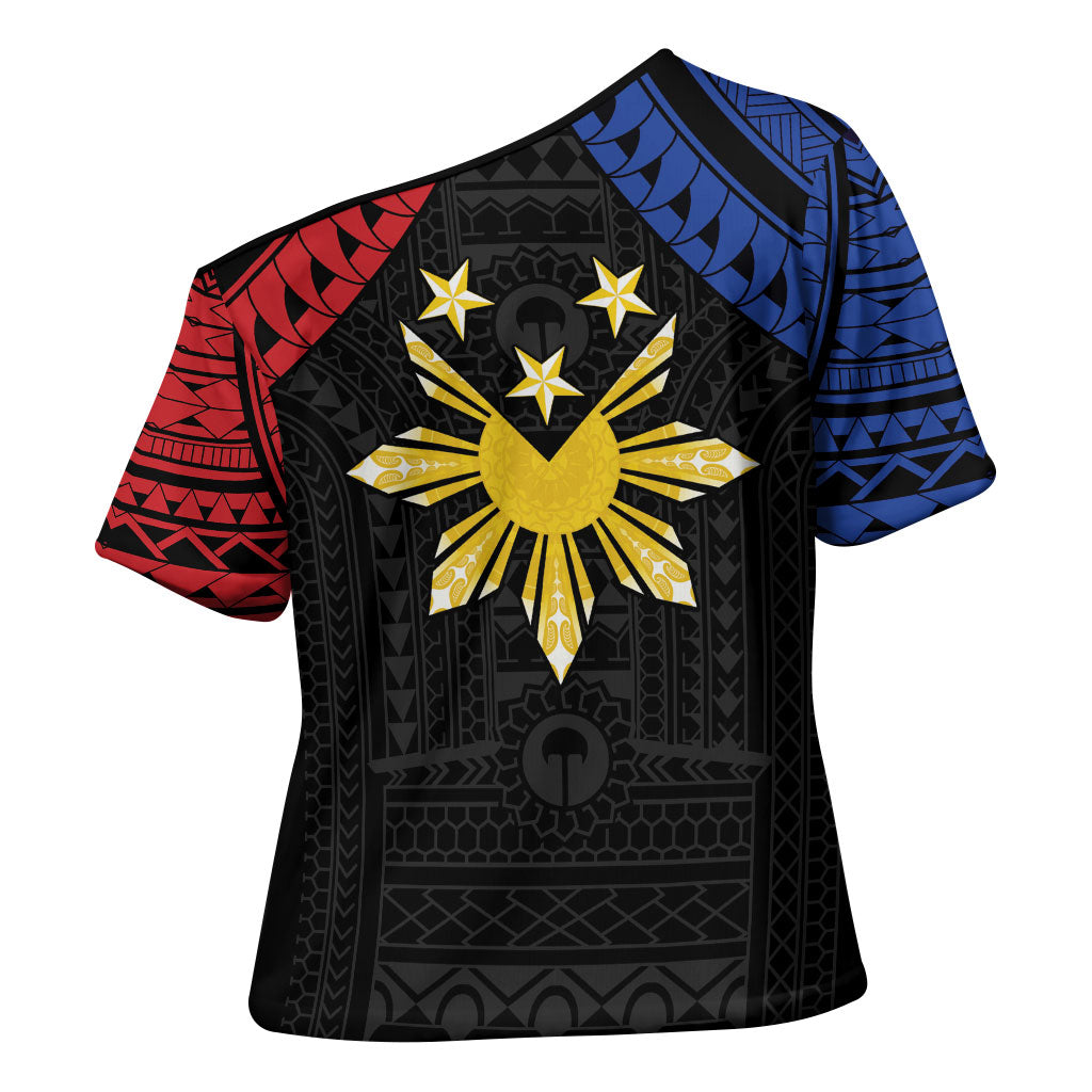 Philippines Independence Day Cross Shoulder Shirt Proud To Be Pinoy