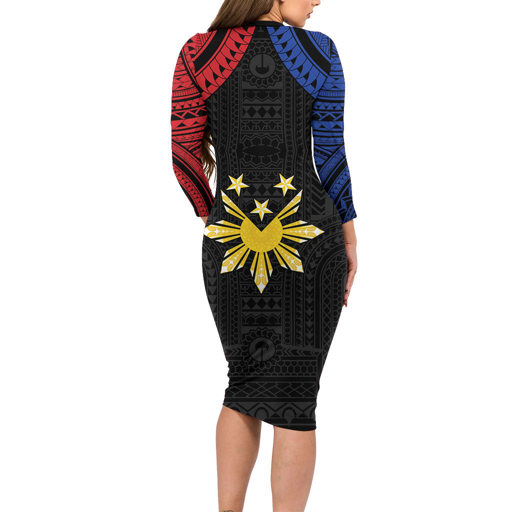 Philippines Independence Day Family Matching Long Sleeve Bodycon Dress and Hawaiian Shirt Proud To Be Pinoy LT05 - Polynesian Pride