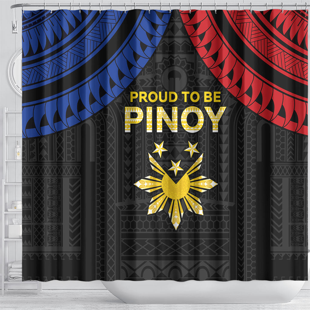 Philippines Independence Day Shower Curtain Proud To Be Pinoy