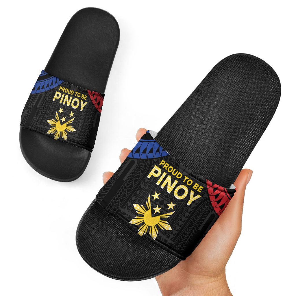 Philippines Independence Day Slide Sandals Proud To Be Pinoy