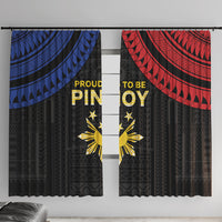 Philippines Independence Day Window Curtain Proud To Be Pinoy