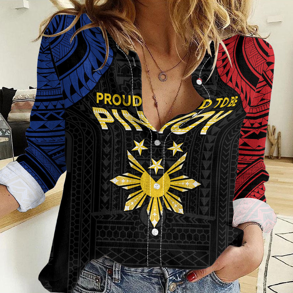 Philippines Independence Day Women Casual Shirt Proud To Be Pinoy