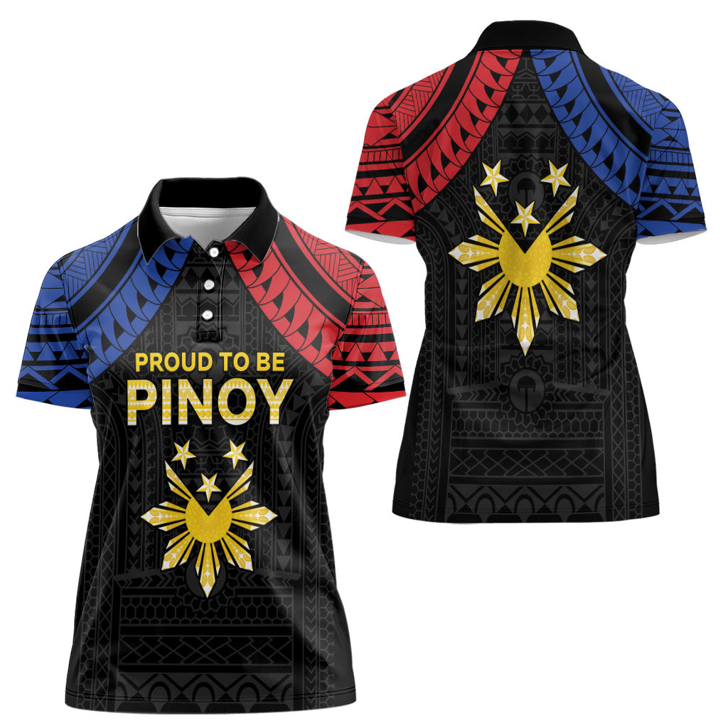 Philippines Independence Day Women Polo Shirt Proud To Be Pinoy