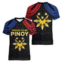 Philippines Independence Day Women V-Neck T-Shirt Proud To Be Pinoy