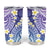Plumeria With Galaxy Gradient Polynesian Tattoo Pattern Tumbler Cup