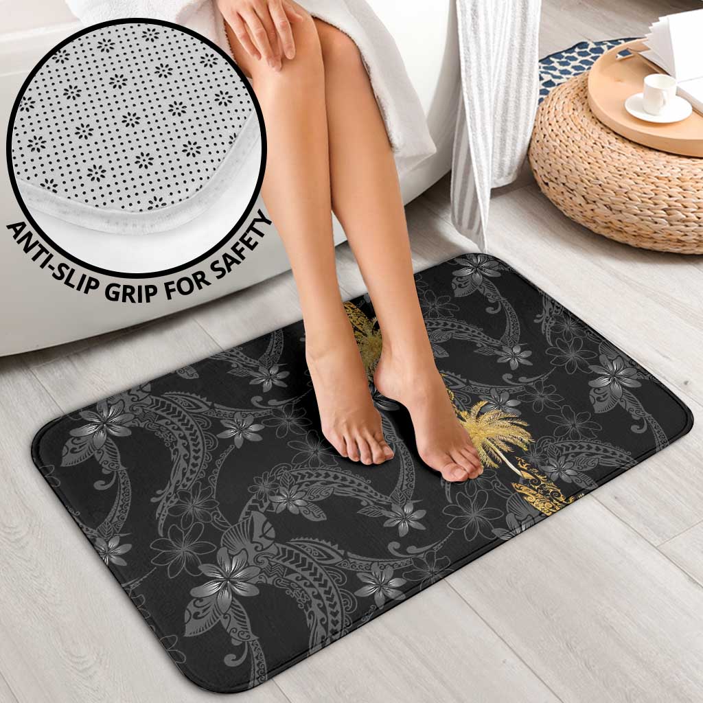 Hawaiian Honu And Surfboards Bathroom Set Gold Style - Polynesian Pride