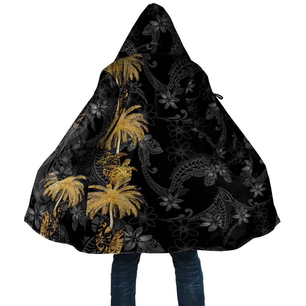 Hawaiian Honu And Surfboards Cloak Gold Style - Polynesian Pride