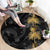 Hawaiian Honu And Surfboards Round Carpet Gold Style - Polynesian Pride