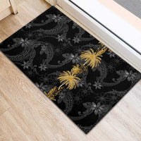 Hawaiian Honu And Surfboards Rubber Doormat Gold Style - Polynesian Pride