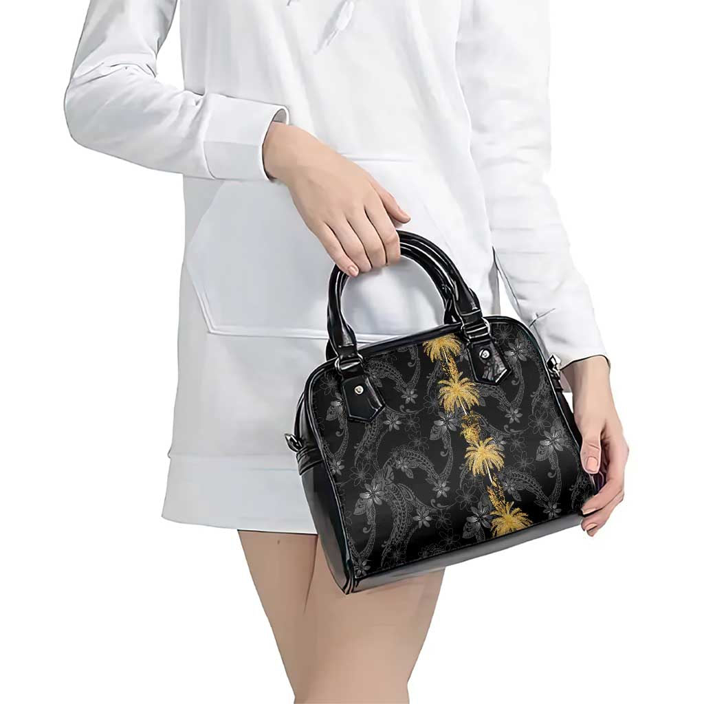 Hawaiian Honu And Surfboards Shoulder Handbag Gold Style - Polynesian Pride