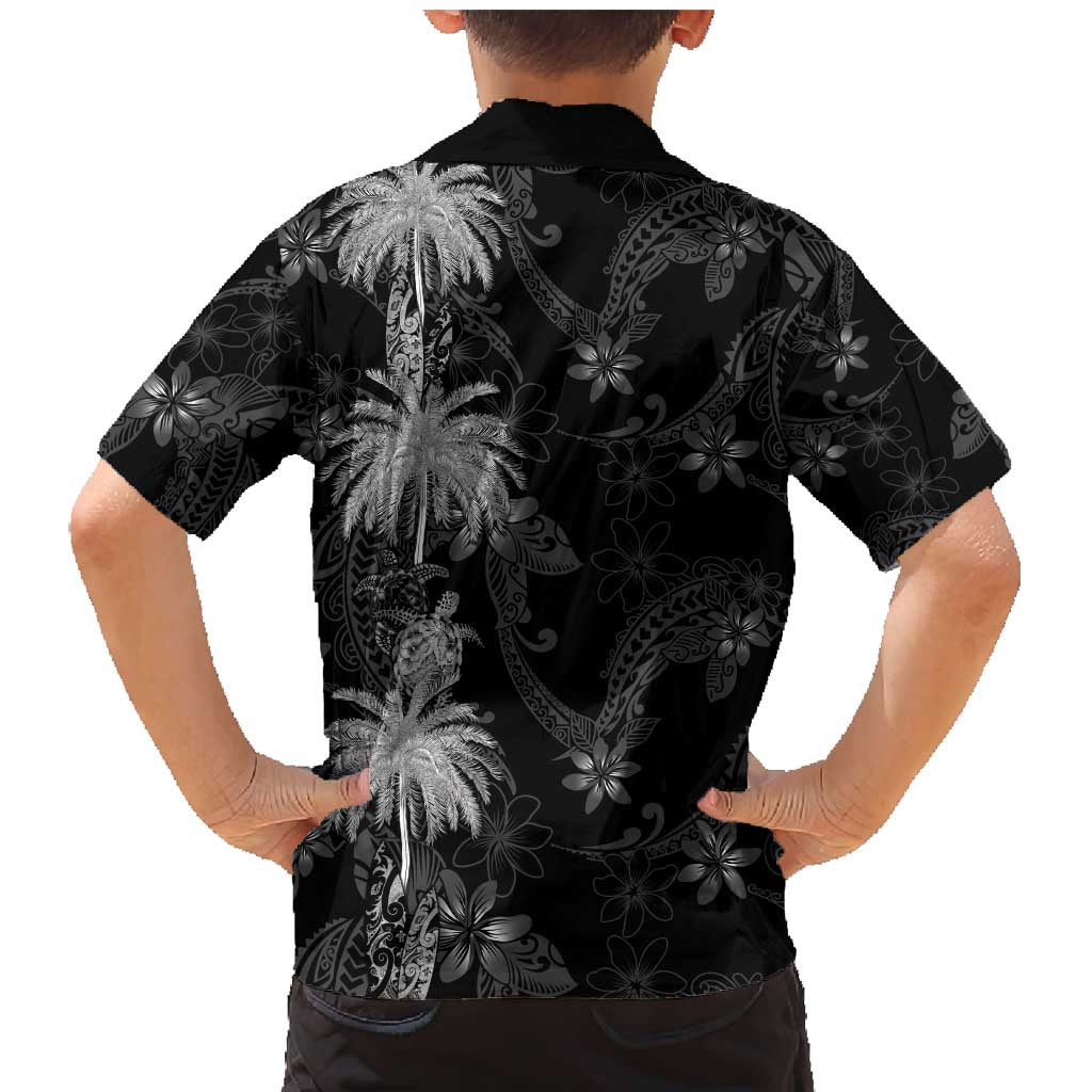Hawaiian Honu And Surfboards Family Matching Mermaid Dress and Hawaiian Shirt Silver Style - Polynesian Pride