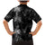 Hawaiian Honu And Surfboards Family Matching Mermaid Dress and Hawaiian Shirt Silver Style - Polynesian Pride