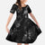 Hawaiian Honu And Surfboards Family Matching Mermaid Dress and Hawaiian Shirt Silver Style - Polynesian Pride