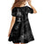 Hawaiian Honu And Surfboards Family Matching Mermaid Dress and Hawaiian Shirt Silver Style - Polynesian Pride