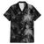 Hawaiian Honu And Surfboards Family Matching Mermaid Dress and Hawaiian Shirt Silver Style - Polynesian Pride
