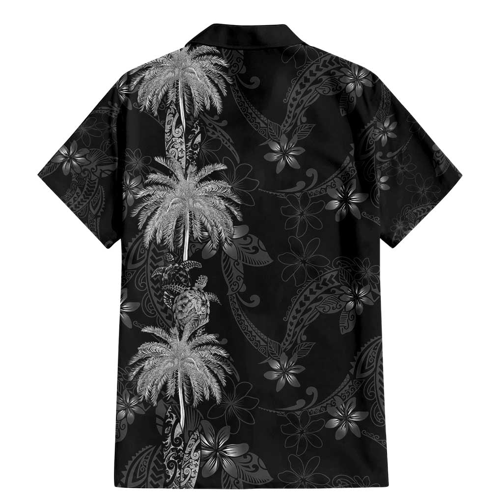 Hawaiian Honu And Surfboards Family Matching Mermaid Dress and Hawaiian Shirt Silver Style - Polynesian Pride