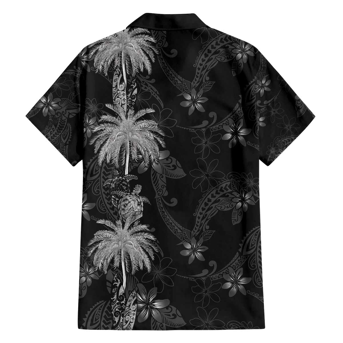 Hawaiian Honu And Surfboards Family Matching Off The Shoulder Long Sleeve Dress and Hawaiian Shirt Silver Style LT05 - Polynesian Pride