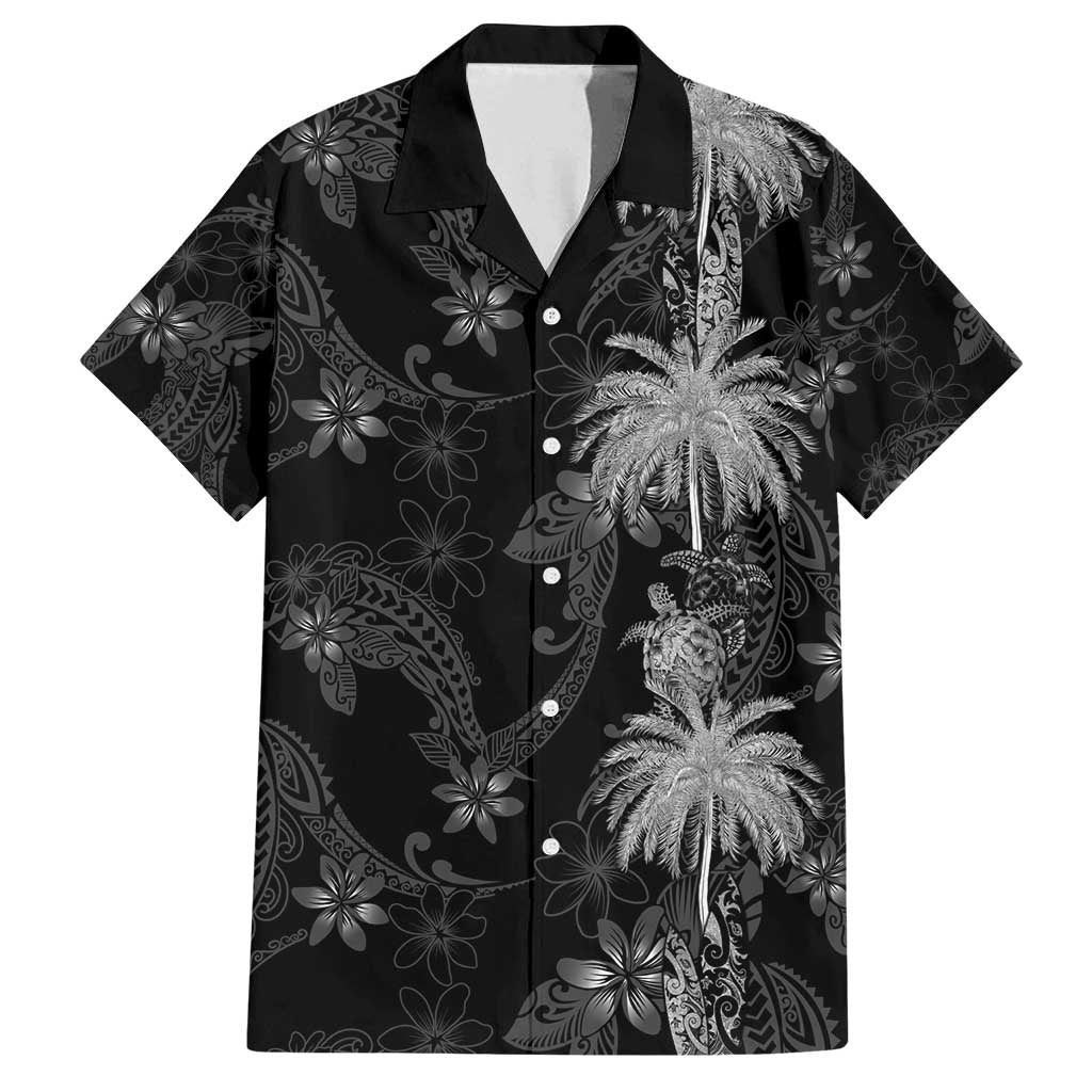 Hawaiian Honu And Surfboards Family Matching Off Shoulder Maxi Dress and Hawaiian Shirt Silver Style - Polynesian Pride