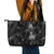 Hawaiian Honu And Surfboards Leather Tote Bag Silver Style - Polynesian Pride