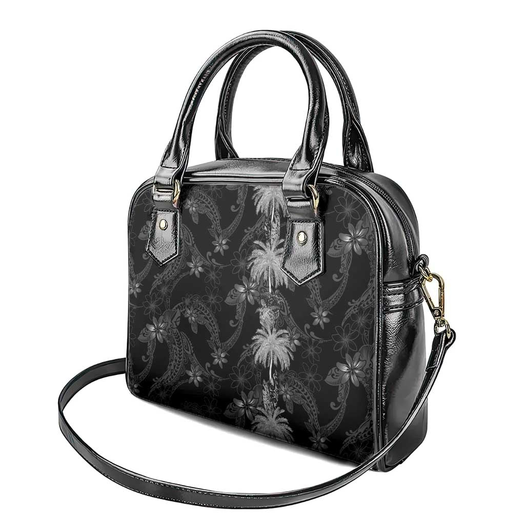 Hawaiian Honu And Surfboards Shoulder Handbag Silver Style - Polynesian Pride
