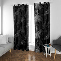 Hawaiian Honu And Surfboards Window Curtain Silver Style - Polynesian Pride