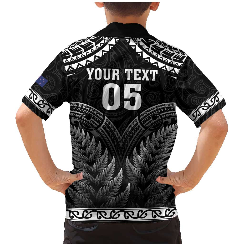 Custom New Zealand Maori Tiki Rugby Family Matching Mermaid Dress and Hawaiian Shirt Go Aotearoa Maori Pattern LT05 - Polynesian Pride