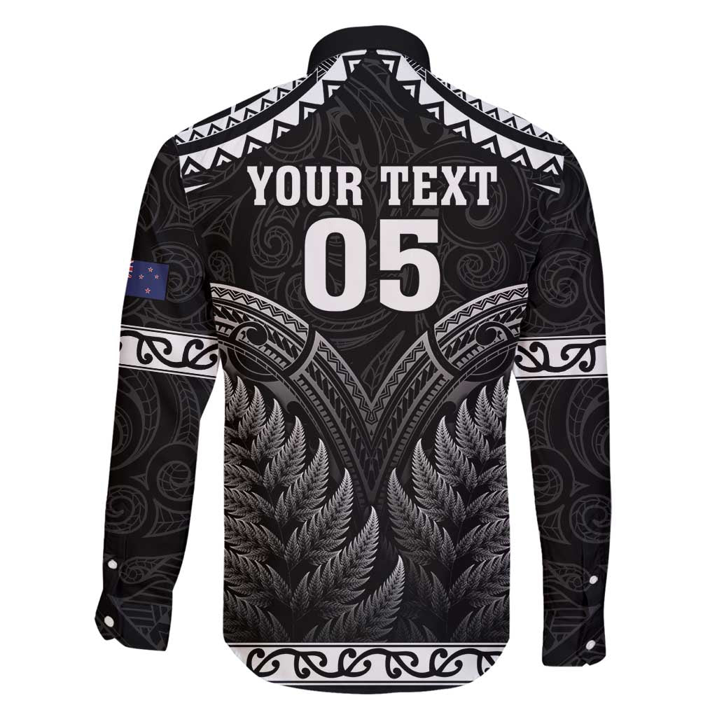 Custom New Zealand Maori Tiki Rugby Family Matching Off Shoulder Maxi Dress and Hawaiian Shirt Go Aotearoa Maori Pattern LT05 - Polynesian Pride