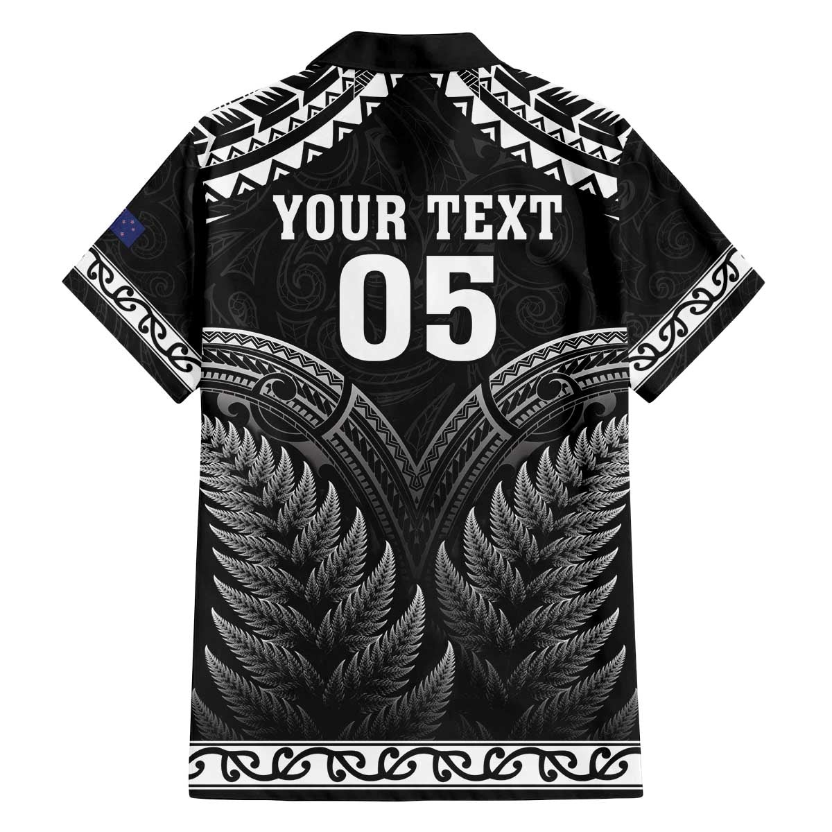 Custom New Zealand Maori Tiki Rugby Family Matching Off Shoulder Short Dress and Hawaiian Shirt Go Aotearoa Maori Pattern LT05 - Polynesian Pride
