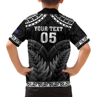 Custom New Zealand Maori Tiki Rugby Family Matching Puletasi and Hawaiian Shirt Go Aotearoa Maori Pattern LT05 - Polynesian Pride